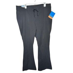 Columbia Boot Cut Leg Active Fit Pants Women's Size 18W Black Outdoor Hiking New